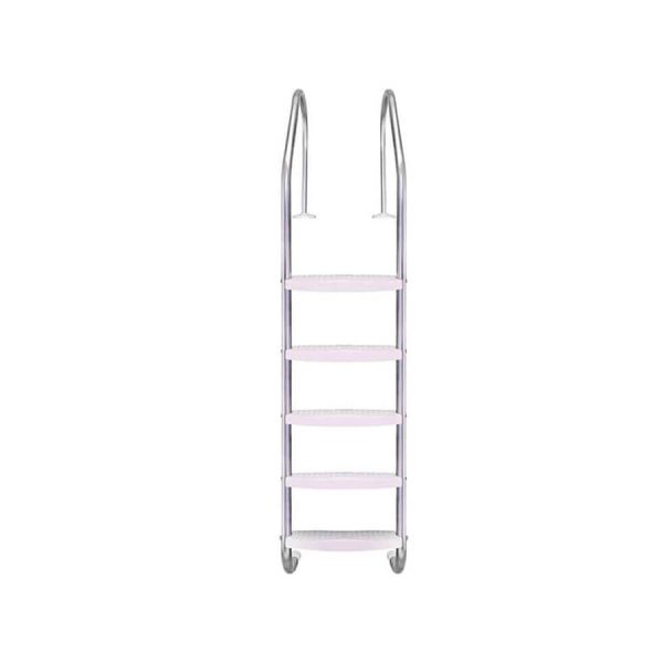 نردبان 5 پله استیل استخر با پله پلاستیکی استاندارد